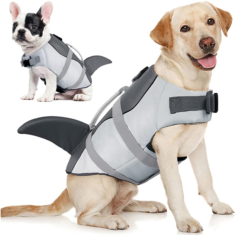 Dog Life Jacket Ripstop Shark Vests
